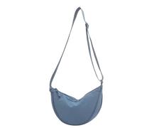 EXKURPOO Bolsa de hombro mujer Bolso bandolera de nailon tipo hobo, de gran capacidad, for el pecho y el hombro, con cinturón de media luna.(Blue)