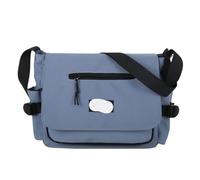 EXKURPOO Bolsa de Mensajero Bolsos Cruzados de Lona for Mujer, de Nailon, for Hombre, Tipo Cartero, for Estudiante, Bandolera Grande, Tipo Libro, Bolsos Grandes(Blue)