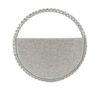 EXKURPOO Bolso de strass Bolso de mano redondo con forma diamante, bolso alta sociedad, noche, bandolera for cena