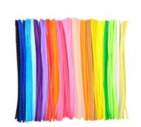 EXKURPOO Limpiapipas 100 Piezas de Chenilla for Pipa, Varillas limpiadoras for niños, Material Educativo for jardín de Infantes, Tiras de Felpa(20 Colors-100pcs)