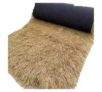 EXKURPOO Paja Artificial Césped Artificial con Techo de Paja simulado, Resistente al Sol, Estilo Alfombra, for Patio, decoración de casa de Campo.(Brown)