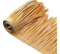 EXKURPOO Paja Artificial Rollo de Paja de Palma Artificial de 1/2/6 m, césped Artificial Impermeable de PVC, for decoración de Patio, for Barra Mexicana(Mixed,1M x 0.5M)