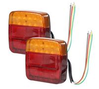 EXLECO 2 X Luces Remolque Traseras LED 12V Piloto LED 26 Luces Piloto Luces Trasera Remolque LED Homologados Lámparas de Freno del Camión Piloto Trasero de la Caravana con Homologación ECE EMC