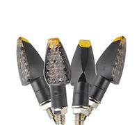 EXLECO 4Pcs M10 Intermitentes Moto 12V LED Universales Indicador de Señal de Giro de Moto 14 LEDs Indicadores de Motocicleta Luces de Señal de Vuelta Luz Indicadora de Vuelta para Motocicleta Scooter