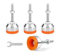 EXLECO 4pcs Pies Niveladores Ajustable M8x50mm Ø40mm, Ajustable Bajo Carga