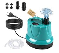 EXLECO Bomba de Agua Sumergible 60W 3000L/H, Mini Water Pump, Bombas de Achique para Aguas Sucias, Acuario, Estanque Jardín - Verde