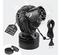 EXLECO Bomba de Olas 6000L/H 8W Wave Maker Rotación de 360 Grados para Acuarios de Agua Dulce y Salada de Máximo 60cm con Ventosa