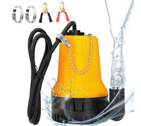 EXLECO DC 24V Bomba de agua sumergible 50W Bomba sumergible 4200L / H Bomba DC Bomba de agua sucia portátil línea de 2.3 metros con Abrazadera para limpiar piscinas sucias Estanque de pez