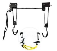 EXLECO elevador de techo para bicicleta 57 kg Soporte de Bicicletta Universal con Gancho y Freno para Bicicletas y Yacht