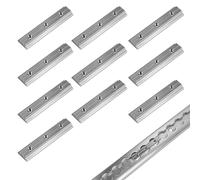 EXLECO Ranuras para Rieles de Aerolínea, 10 Ranuras, Rosca 3 x M6, Aluminio | 75 x 18 x 6,5 mm, Fijación para Autocaravana, Fijación para Furgoneta
