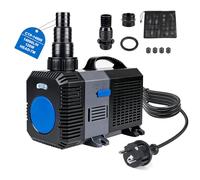 EXLECO Super Eco Bomba para Estanque Anfibia 14000L/H 120W Filtro Pecera, Bombas de Agua Sumergible, Bomba para Fuente Jardín, Filtro Acuario para Acuario y Estanque, CTP-14000