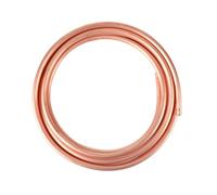 EXLECO Tubo de cobre suave OD 8mm x ID 6mm x Grosor 1mm. Tubo de cobre suave en anillo con buena ductilidad. Espiral de cobre, tubo de agua, tubo de gas, tubo