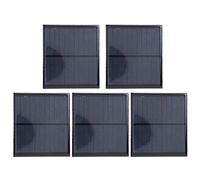 Exliy Mini Panel Solar de 5 Piezas, Panel Solar de 6 V 2 W, Kits de Sistema Solar de células DIY, para Cargadores solares de teléfonos móviles