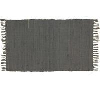 Exma Alfombra de Colores Jarapa con Flecos, Estilo Hindu, 100% Algodon - Medida 60x40 Color Gris [7351102-2]