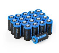 Exmate Pilas de litio CR123A de 3 V, 1600 mAh, CR17345, Baterías, 20 unidades
