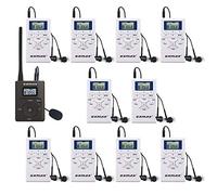 exmax 60 MHz-108MHz profesional Wireless Tour Guide Sistema para Tour guiado, reunión, enseñanza, escucha, formación, viaje, campo interpretación