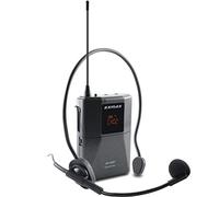 EXMAX EX-938 - Micrófono inalámbrico con micrófono y guía turística, traductor en tu oído para traducción de iglesia, interpretación simultánea (UHF-938-Transmisor individual)