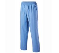 Exner - Pantalón unisex con cintura elástica en todo el contorno, 1 bolsillo trasero, color azul claro, talla M