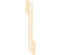 EXNIMA, 50, 100 y 300 Piezas,Palillos de Bambú para Cócteles y Brochetas, Accesorios Originales para Fiestas y Barbacoas,Palitos de Madera Reutilizables,Utensilios de Cocina (pack100, 9cm)