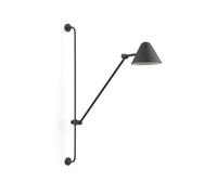 Exo Lighting - Aplique de Pared ARM Large LED 5W 728 lm 3000K Negro, Luz de Lectura Interior con Cabezal Orientable 330º/180º y Cable de 2 m