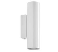 EXO lighting - Aplique de pared TANIA blanco 2xGU10 (H.20,2cm). Aplique minimalista y moderno ideal para pasillos, dormitorios, recepciones y salón de estar.
