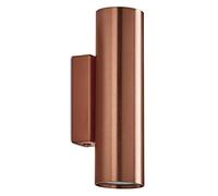 EXO lighting - Aplique de pared TANIA cobre 2xGU10 (H.20,2cm). Aplique minimalista y moderno ideal para pasillos, dormitorios, recepciones y salón de estar.