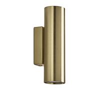 EXO lighting - Aplique de pared TANIA oro 2xGU10 (H.20,2cm). Aplique minimalista y moderno ideal para pasillos, dormitorios, recepciones y salón de estar.