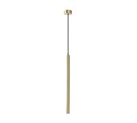 EXO lighting - Lámpara colgante TANIA oro led SMD AC 4W (60,8cm). Suspensión minimalista y moderna ideal para salón de estar, cocinas, mostradores y recepciones.