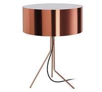 EXO LIGHTING - Lámpara de mesa DIAGONAL cobre E27 interior IP20 (Ø45cm). Sobremesa trípode estilo moderno para salas de estar, dormitorios y hoteles.