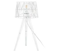 EXO lighting - Lámpara de mesa TESS blanco portalámparas E27 interior IP20. Sobremesa blanca de estilo moderna para salón de estar o dormitorios hoteles y residencias