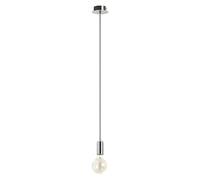 EXO Lighting - Lámpara de suspensión A TU ESTILO cromo 1xE27. Colgante de estilo minimalista ideal para mostradores, islas de cocina y salas de estar.