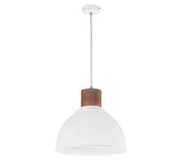EXO lighting - Lámpara de techo VALAN blanca portalámparas E27 para uso interior IP20. Colgante estilo nórdico ideal para cocina, comedor y salón de estar.…