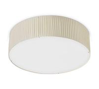 EXO LIGHTING - Lámpara de techo VORADA redonda encintado beige led SMD interior IP20 (Ø60cm). Plafón techo para comedor, salas de estar y hoteles.