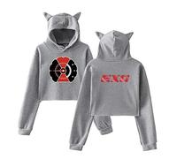Exo Sudadera Exo Boys Impreso Cat Ear Sudadera Chaqueta Kai Chen Sehun Suho Baekhyun Chanyeol Xiumin D.O Fans Hoodies
