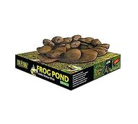 Exo Terra Frog Pond - Cuenco de Agua con Aspecto de Piedras, Ideal para Ranas, Aves de argolla y Otros Anfibios, tamaño Grande