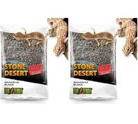 Exo Terra PT3147 Bahariya Black Stone Desert, 5 Kg, Color Negro (Paquete de 2)