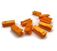 eXODA 10x soporte para bornas Wago tipo 221-411 adaptador de montaje enchufable y combinable con diversos soportes para una instalación segura