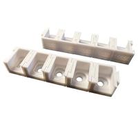 eXODA 10x soporte para conectores Wago tipo 221-412 adaptador blanco enchufable para soportes de 3 y 5 polos max 4mm2 fiable calidad de montaje