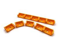 eXODA 10x soporte para terminales Wago tipo 221-615 hasta 6mm2 - enchufable y combinable con soportes de 1 y 3 polos para conexiones eléctricas fabricado en Alemania