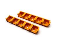 eXODA Soporte 10x compatible con Wago 221-413 para cables 4mm² | Soportes para Wago tipo 221, versión de 3 polos, juego de 10 piezas, para cable de 4mm², conector pasante, adaptador de fijac