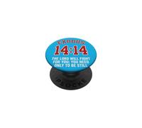 Éxodo 14:14 | El Señor peleará por ti | Fe Bíblica PopSockets PopGrip Adhesivo