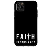 Éxodo 20:12 20 12 Fe Dios Jesús Padre Madre Honor Carcasa para iPhone 11 Pro MAX