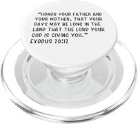 Éxodo 20:12 Honra a tu Padre y a tu Madre, Que tu PopSockets PopGrip para MagSafe