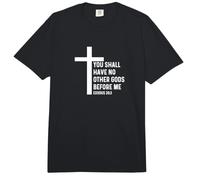 Éxodo 20:3 20 3 Dios Jesús Cita Religiosa Cruz Cristiana Comfort Colors Adult Heavyweight T-Shirt
