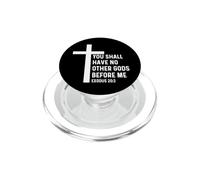 Éxodo 20:3 20 3 Dios Jesús Cita Religiosa Cruz Cristiana PopSockets PopGrip para MagSafe