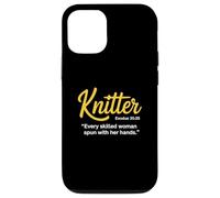 Éxodo 35 25 | Regalo para Knitter Christian Crochet Carcasa para iPhone 12/12 Pro