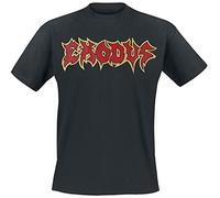 Exodus Metal Command Hombre Camiseta Negro 100% algodón Regular