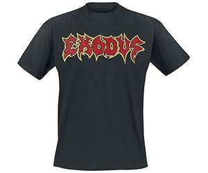 Exodus Metal Command Hombre Camiseta Negro 100% algodón Regular