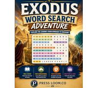 Exodus Word Search Adventure: Large Print | 100 Bible Word Search Puzzles Featuring Moses, the Ten Commandments, the Exodus Journey & God's ... & Seniors (Bible Word Search Collection)