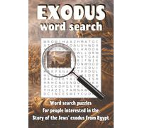 Exodus Word Search: Word search puzzles with easy to read print for normal people interested in the story of the Jews' Exodus from Egypt | 6x9 inches, 113 pages | 50+ puzzles … gift for Bible believers, Exodus story seekers, and great for free time